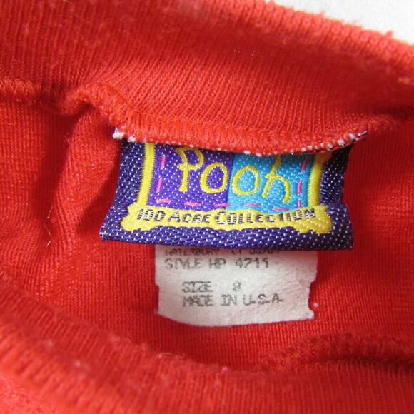 Disney Winnie the Pooh Nightgown Puffy Paint Graphics 100 Acre Collection Size 8 - Picture 5 of 8